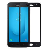 محافظ صفحه نمایش شیشه ای گلس سامسونگ J4 تمام چسب و تمام صفحه Full Glass Screen Protector Samsung Galaxy J4