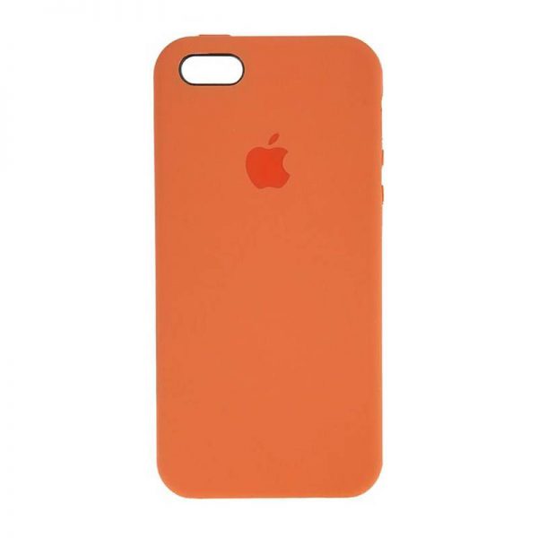 قاب سیلیکونی آیفون iPhone 5/5S/5SE Silicone Case 5/5S/5SE نارنجی