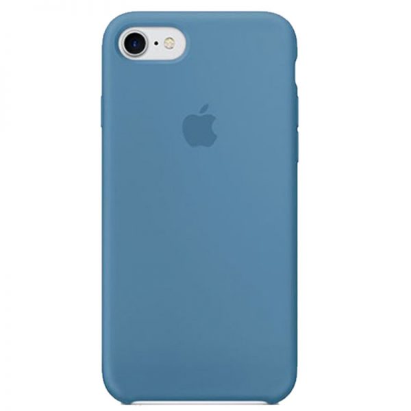 قاب سیلیکونی آیفون iPhone 7/8 Silicone Case 7/8 آبی کم رنگ