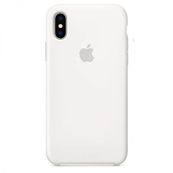 قاب سیلیکونی آیفون iPhone X/XS Silicone Case سفید X/XS