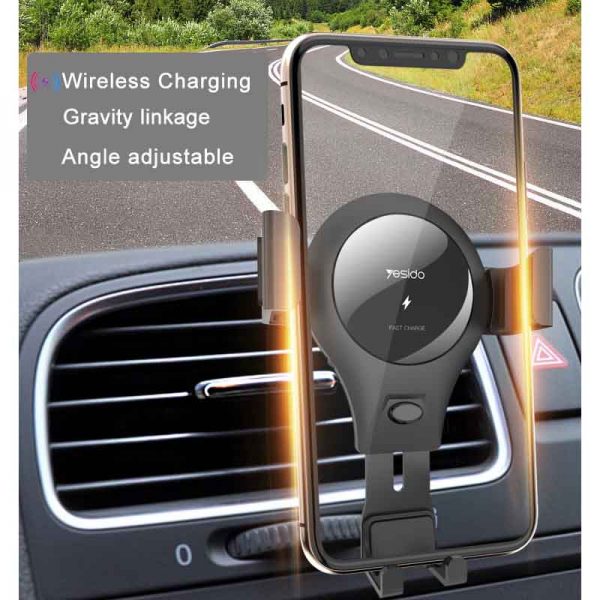 هولدر و وایرلس شارژ یسیدو Yesido C45 Wireless Charger Car Mount