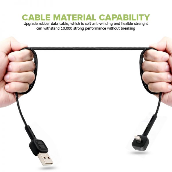 کابل لایتنینگ باوین طراحی ۹۰ درجه Bavin CB133 Lightning Cable 1M