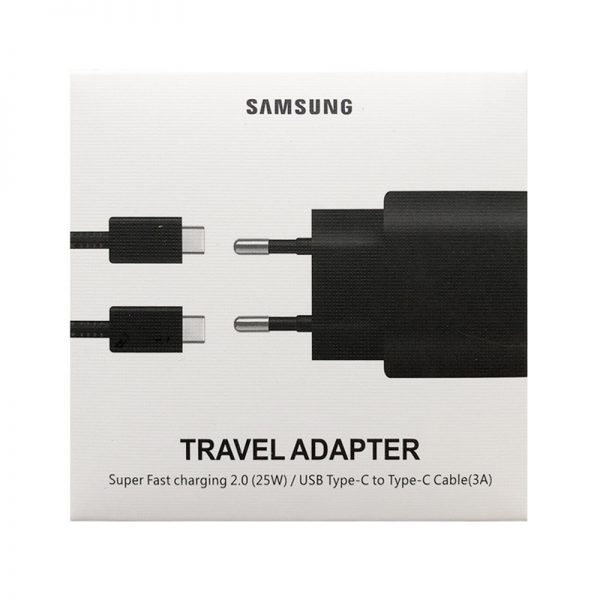 شارژر سامسونگ با کابل تایپ سی سوپر فست شارژ Samsung EP-TA800 Charger 25W