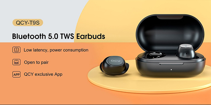 هندزفری بلوتوث کیو سی وای QCY T9S TWS Bluetooth Earbuds