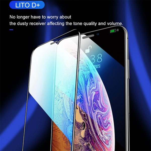 محافظ صفحه نمایش شیشه ای آیفون 11 تمام چسب و تمام صفحه Glass Lito D+ Apple iphone 11