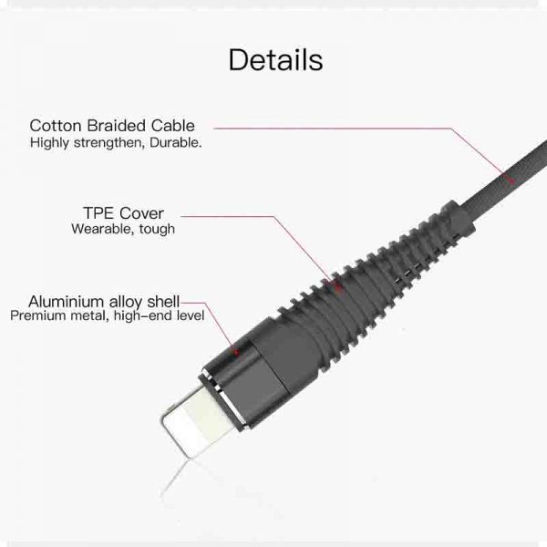 کابل شارژ لایتنینگ یسیدو Yesido CA-12 Cable