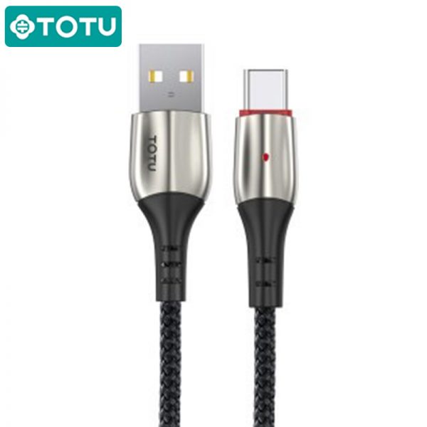 کابل شارژ تایپ سی توتو فست شارژ Totu BT-003 Bright Series 5A Type-C Cable