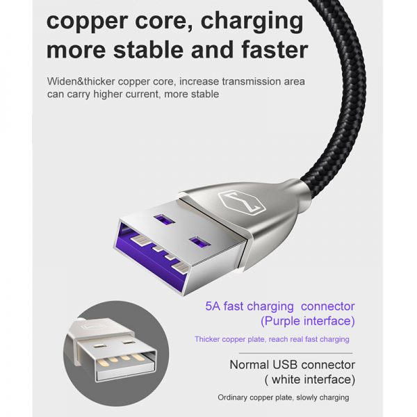 کابل شارژ تایپ سی مک دودو فست شارژ Mcdodo CA-5420 Super Charge 5A Type-C Cable