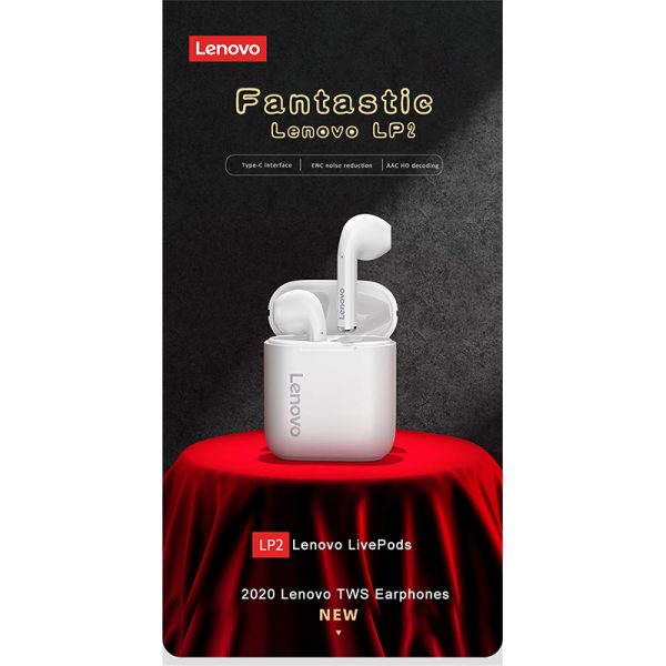 هندزفری بلوتوث لنوو Lenovo LivePods LP2 Wireless Handsfree