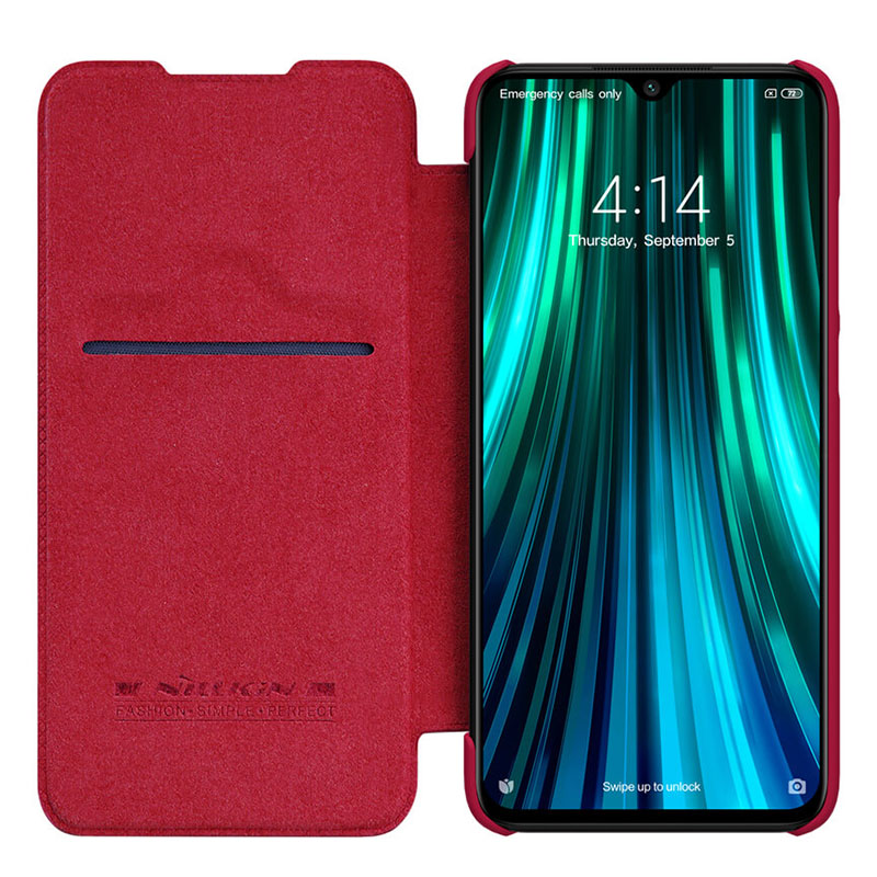 کیف چرمی نیلکین شیائومی Nillkin Qin Leather Case Xiaomi Redmi Note 8 Pro