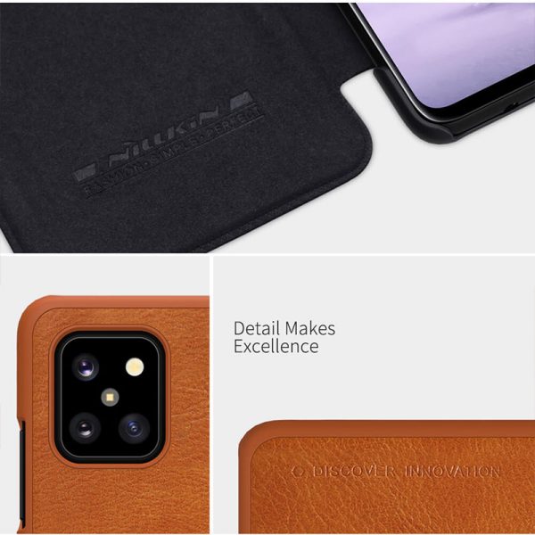 کیف چرمی نیلکین سامسونگ Nillkin Qin Leather Case Samsung Galaxy Note 10 Lite