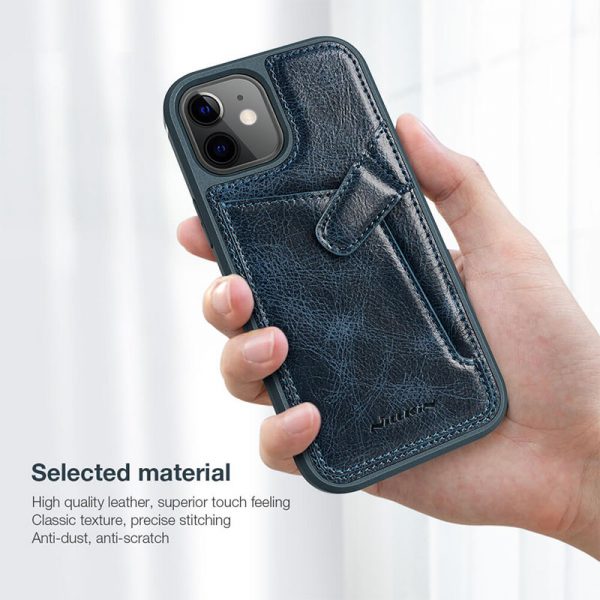 قاب چرمی نیلکین آيفون ۱۲ مینی Nillkin iPhone 12 Mini Aoge Leather Case