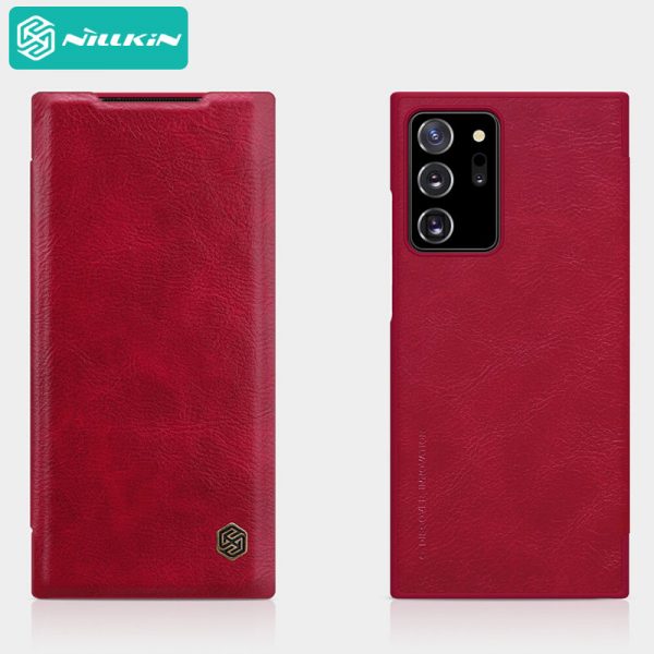 کیف چرمی نیلکین سامسونگ Nillkin Qin Leather Case Samsung Galaxy Note 20 Ultra