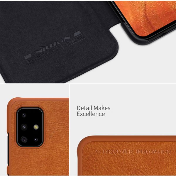کیف چرمی نیلکین سامسونگ Nillkin Qin Leather Case Samsung Galaxy A71