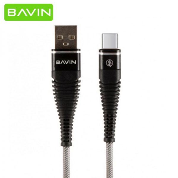 کابل شارژ تایپ سی باوین Bavin CB-168 Type-C Cable 1m