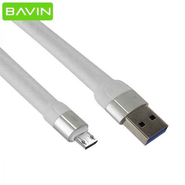 کابل شارژ میکرو یو اس بی کوتاه باوین Bavin CB192M Micro USB Cable 12CM