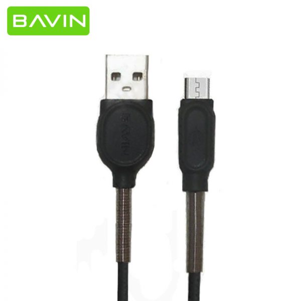کابل شارژ و انتقال داده میکرو یو اس بی باوین Bavin CB-121 Micro USB Cable 1m