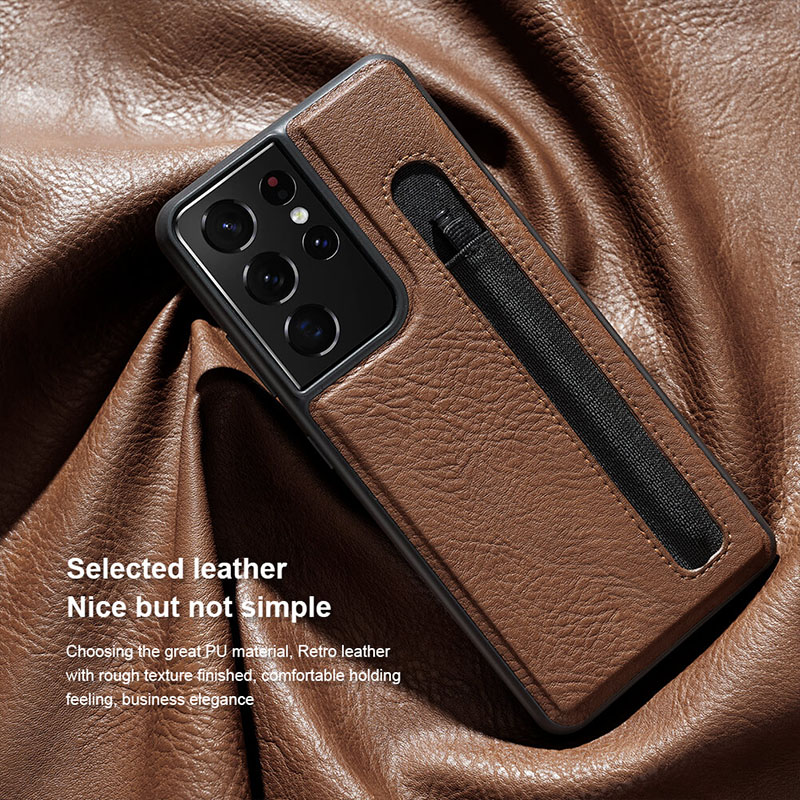 قاب نیلکین سامسونگ Nillkin Aoge Leather case Samsung Galaxy S21 Ultra