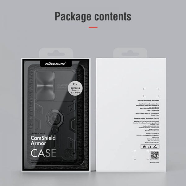 قاب نیلکین سامسونگ Nillkin CamShield Armor Case Samsung Galaxy S21 Ultra