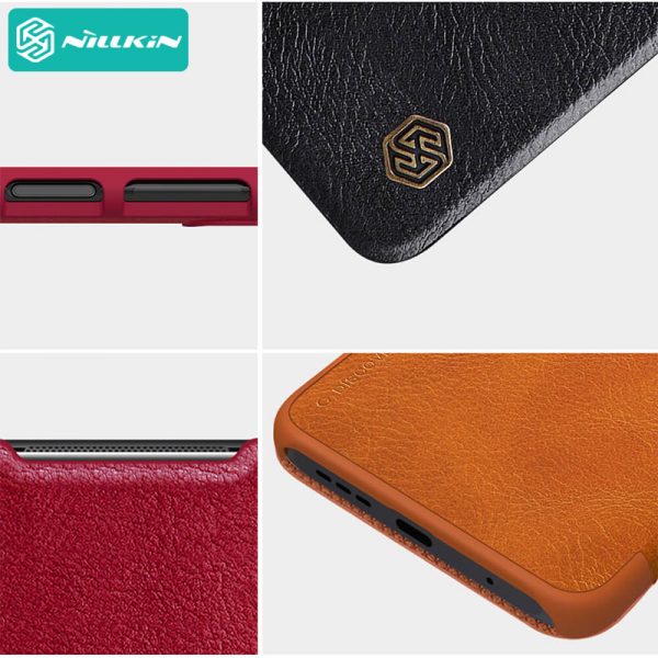 کیف چرمی نیلکین شیائومی Xiaomi Poco M3 Nillkin Qin Leather Case