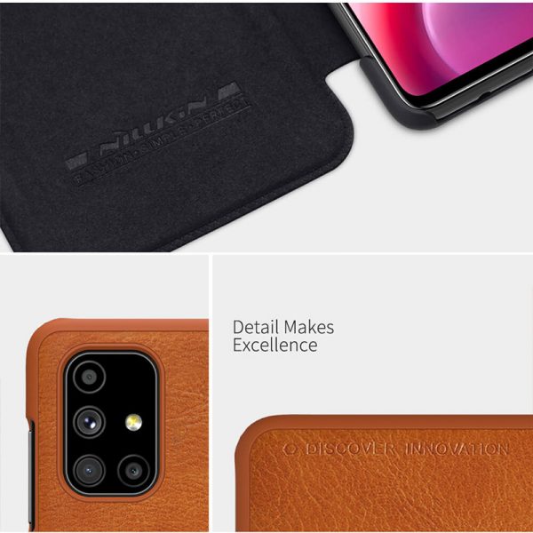 کیف چرمی نیلکین سامسونگ Samsung Galaxy M51 Nillkin Qin Leather Case