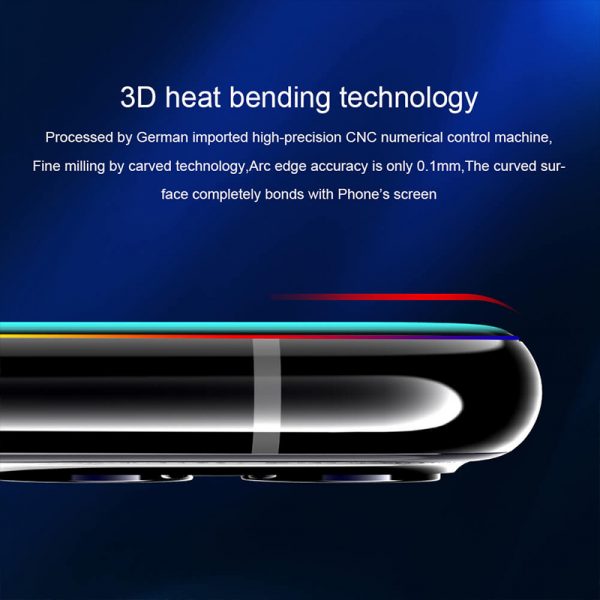 محافظ صفحه شیشه ای تمام صفحه و دورچسب نیلکین سامسونگ Nillkin Amazing 3D CP+ Max Glass Screen For Samsung Galaxy S21 Ultra 5G