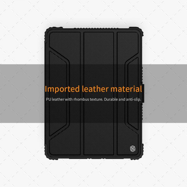 کیف چرمی هوشمند نیلکین آیپد Apple iPad Air 2019 / iPad Pro 10.5 2017 Nillkin Bumper Leather