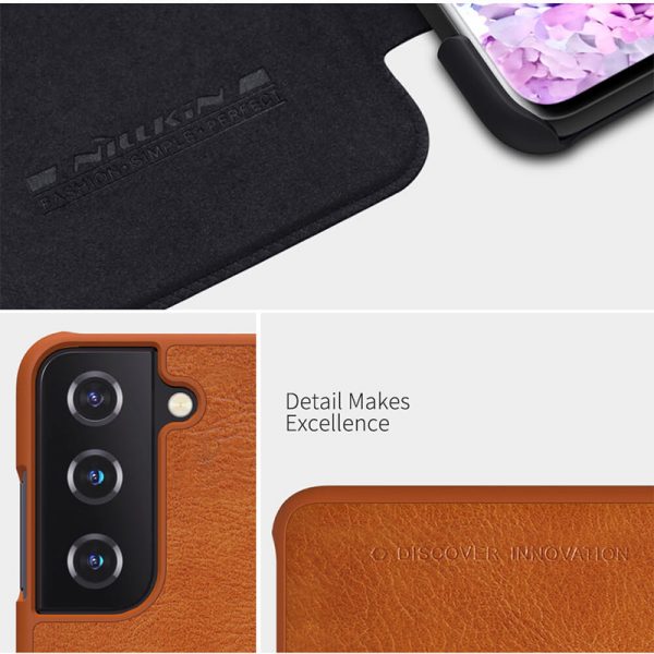 کیف چرمی نیلکین سامسونگ Samsung Galaxy S21 Plus Nillkin Qin Leather Case