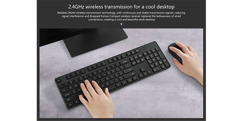 ست موس و کیبورد بی سیم شیائومی مدل Xiaomi WXJS01YM Wireless Keyboard and Mouse Set