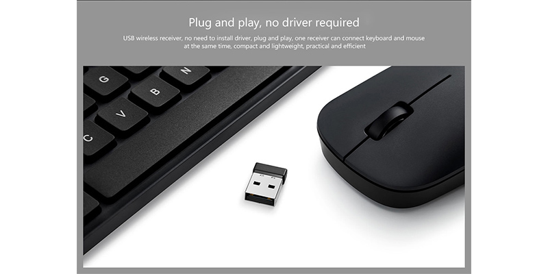 ست موس و کیبورد بی سیم شیائومی مدل Xiaomi WXJS01YM Wireless Keyboard and Mouse Set