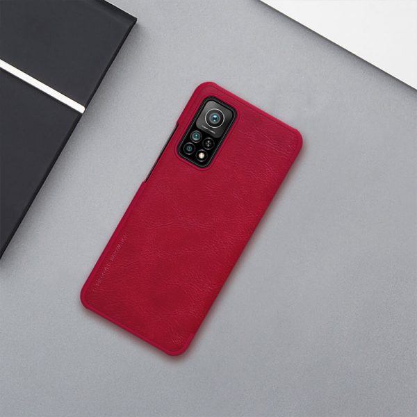 کیف چرمی نیلکین شیائومی Xiaomi Mi 10T / Mi 10T Pro Nillkin Qin Leather Case