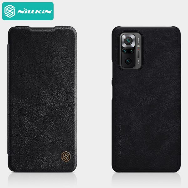 کیف چرمی نیلکین شیائومی Xiaomi Redmi Note 10 Pro / Note 10 Pro Max Nillkin Qin Leather Case