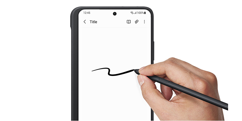 قاب سیلیکونی اصلی سامسونگ Samsung Galaxy S21 Ultra همراه با قلم S Pen