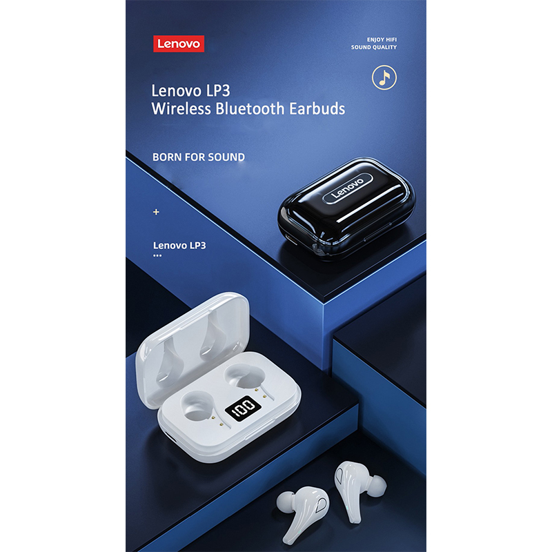 هندزفری بلوتوث لنوو Lenovo LP3 TWS True Wireless Bluetooth Earbuds