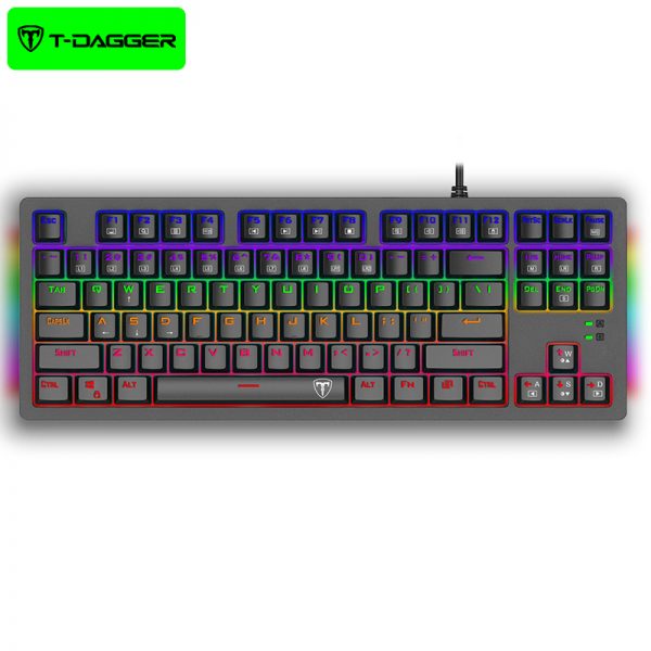 کیبورد سیمی گیمینگ تی دگر T-Dagger Bail T-TGK311 Gaming Mechanical Keyboard RGB Backlighting