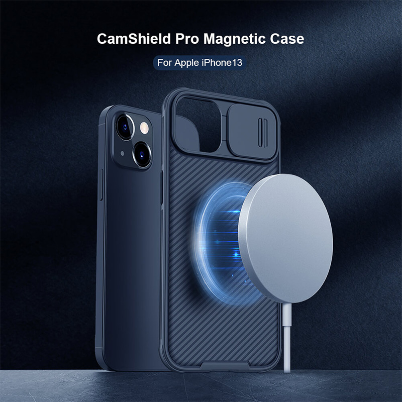 قاب نیلکین آیفون 13 با قابلیت شارژ مگ سیف Apple iPhone 13 Nillkin CamShield Pro Magnetic Case