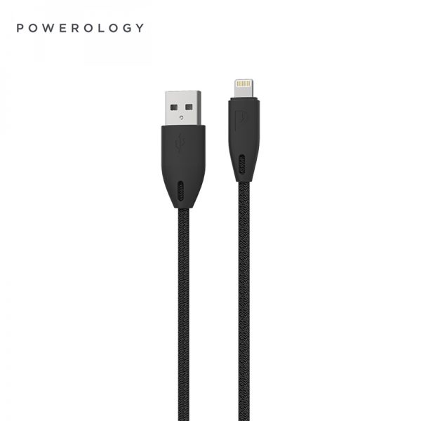 کابل لایتنینگ پاورولوجی Powerology PCAB003 Braided USB-A to Lightning Cable