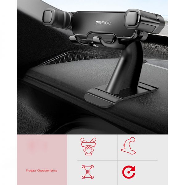 پایه نگه دارنده داخل خودرو یسیدو Yesido C90 Dashboard Phone Holder
