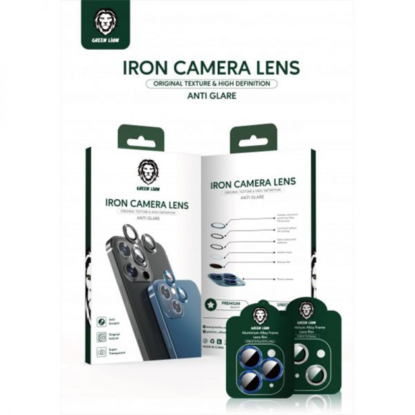 محافظ لنز دوربین گرین iPhone 13 Pro Max برند Green Lion