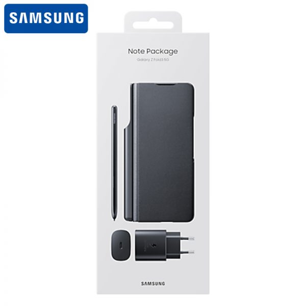 پک اصلی کیف ، قلم و شارژر سامسونگ Samsung Galaxy Z Fold3 5G Note Package