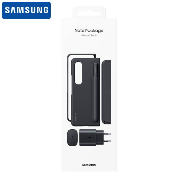 پک اصلی کیف و شارژر سامسونگ EF-OF93KKBEGWW Samsung Galaxy Z Fold 4 5G Note Package