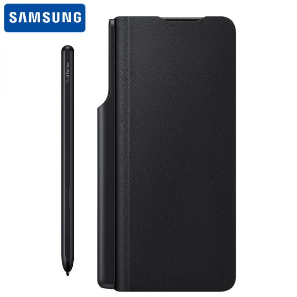 کیف اصلی سامسونگ زد فولد ۳ با قلم Galaxy Z Fold3 5G Flip Cover with Pen