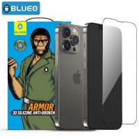 گلس گوشی آیفون 13 پرو مکس Glass Full Blueo Armor Silicone Edges Apple iPhone 13 Pro Max