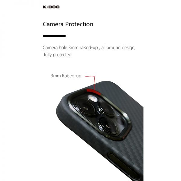 کاور برند K-Doo گوشی آیفون Apple iPhone 13 Pro Max مدل Kevlar