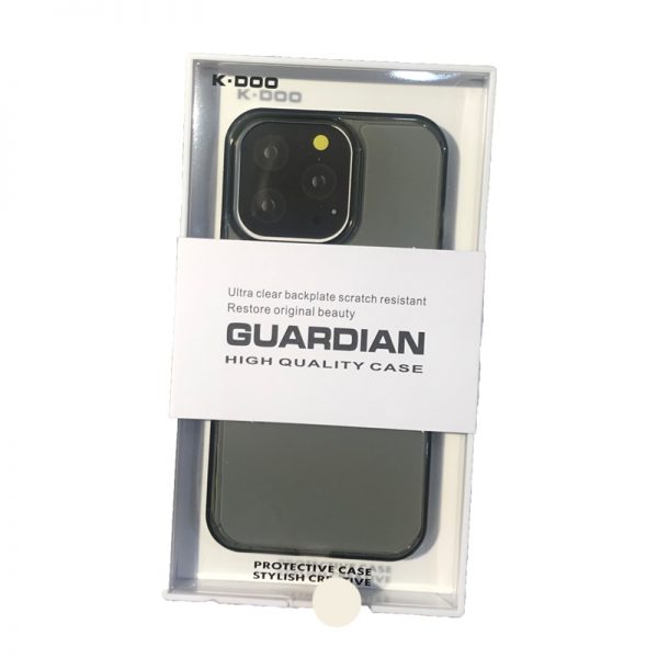قاب شیشه ای – ژله ای کی دوو Apple iPhone 13 Pro Max مدل KDOO Guardian Black