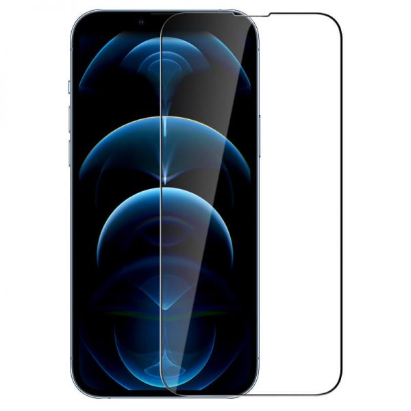 محافظ صفحه نمایش و گلس لنز دوربین نیلکین آیفون 13 پرو مکس Nillkin Amazing 2-in-1 HD full screen tempered glass screen protector for Apple iPhone 13 Pro Max
