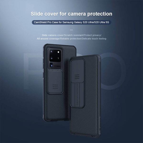 قاب محافظ نیلکین سامسونگ Samsung Galaxy S20 ultra Nillkin CamShield Pro Case