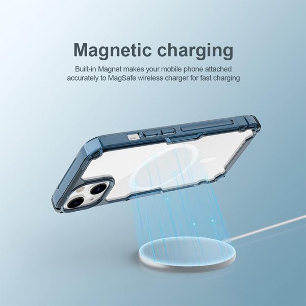 قاب نیلکین آیفون 13 قابلیت شارژر با مگ سیف Nillkin TPU Pro Magnetic Case iPhone 13