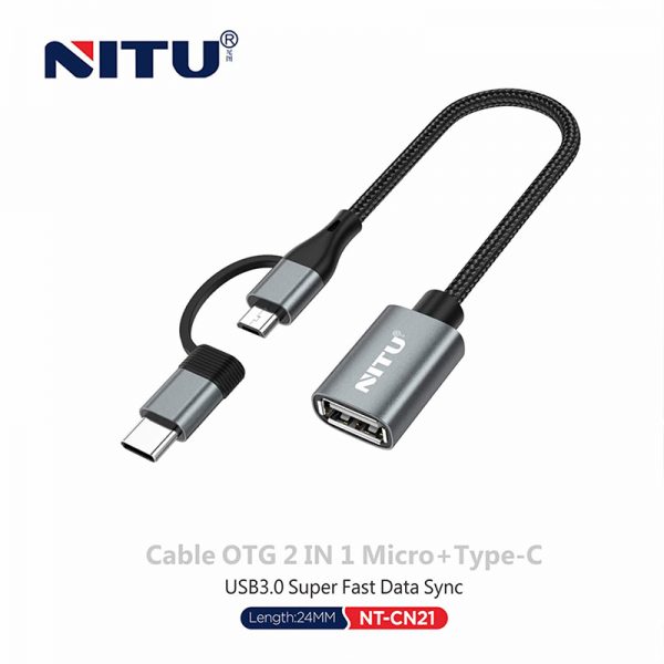 تبدیل Nitu CN21 OTG Type-C / microUSB