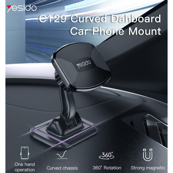 هولدر مگنتی و پایه نگهدارنده یسیدو Holder Yesido C129 Magnetic Car Dashboard